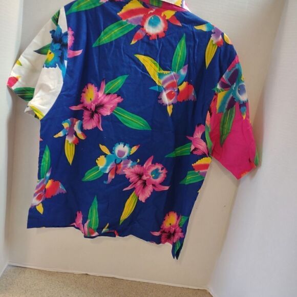 👍 Vintage OP Hawaiian Shirt Size Small. W3 - Picture 2 of 5